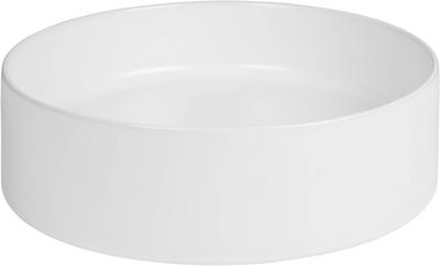 Saqu Now ronde waskom Ø40x12cm keramiek mat wit