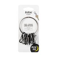 NITE Ize NI-BRG-M1-R3 BigRing 8 S-Biner Sleutelring Zwart, Zilver 1 stuk(s) - thumbnail