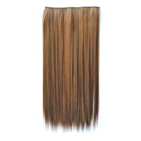 27H4 # Naadloze pruik met vijf clips uit één stuk Lange rechte pruik - thumbnail