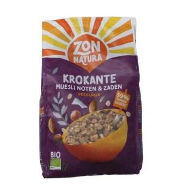 Krokante muesli noten en zaden bio 375 Gram Krokante muesli noten en zaden bio 375 Gram