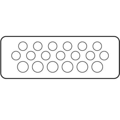 Eaton FL4-3 17236 Flensplaat Met uitsparingen (l x b x h) 23 x 329 x 116 mm Plastic Grijs 1 stuk(s)