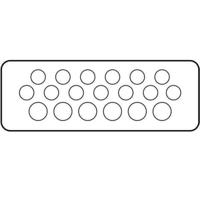 Eaton FL4-3 17236 Flensplaat Met uitsparingen (l x b x h) 23 x 329 x 116 mm Plastic Grijs 1 stuk(s) - thumbnail