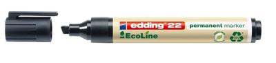 Viltstift edding 22 EcoLine schuin zwart 1-5mm | 10 stuks