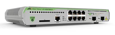 Allied Telesis AT-GS970M/10PS-30 Switch Layer 3 Lite Gigabit Managed - 8 x 10/100/1000T PoE+ | 2 x SFP - 124W PoE budget - Interne PSU