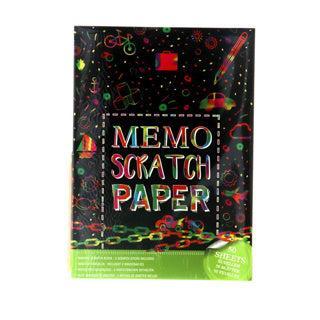 Memo Papier Scratch A4 50 Vel+2 Pennen