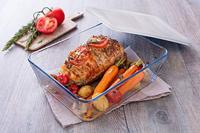 Pyrex Cook en Freeze schaal met deksel 22x17x6cm 1,5 liter - thumbnail