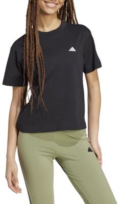 Dames-T-Shirt met Korte Mouwen Adidas Essentials Zwart - Maat: M