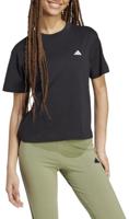 Dames-T-Shirt met Korte Mouwen Adidas Essentials Zwart - Maat: L - thumbnail