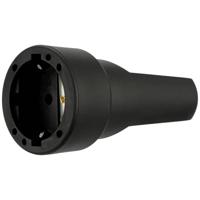 REV 0512150555 Koppeling met randaarde Rubber 250 V Zwart IP20 - thumbnail