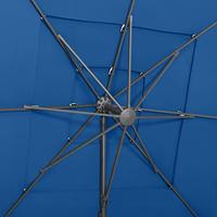 VidaXL Parasol 4-laags met aluminium paal 250x250 cm azuurblauw - thumbnail