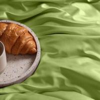 Dommelin Dommelin Laken Uni Satijn 300TC 586 Groen 270x300 cm - thumbnail