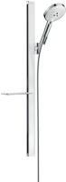 Hansgrohe Raindance Select S doucheset 120 3jet met Unica&apos;E glijstang 90 cm, wit/chroom - thumbnail