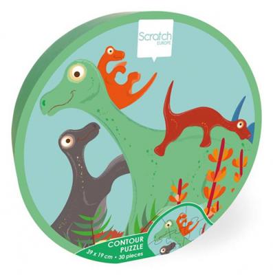 Scratch legpuzzel Dino junior 39 x 19 cm karton 30 delig Scratch legpuzzel Dino junior 39 x 19 cm karton 30 delig