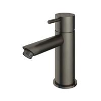 Hotbath Cobber lage wastafelmengkraan met rechte uitloop zonder waste verouderd ijzer CB003SAI - thumbnail