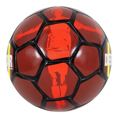 Derbystar Straatvoetbal Maat 5 Rood Zwart Geel