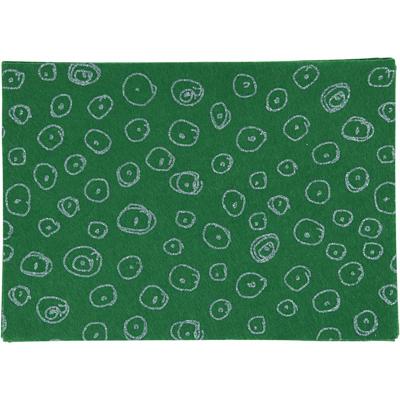 Creativ Company Hobbyvilt, a4, vel 210x297 mm, dikte 1,5-2 mm, groen, 10 vel/ 1 doos