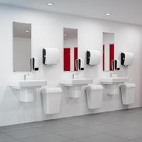 Zeepdispenser Katrin 1000ml wit 77373 - thumbnail