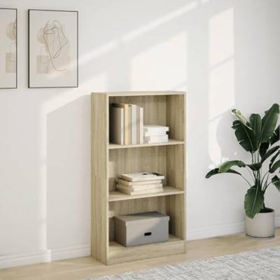 Boekenkast 60x24x109 cm bewerkt hout sonoma eikenkleurig