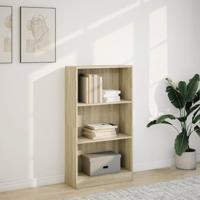 Boekenkast 60x24x109 cm bewerkt hout sonoma eikenkleurig - thumbnail