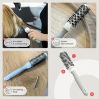 Olivia Garden Blowout Shine Brush White&Grey Ø25mm - thumbnail