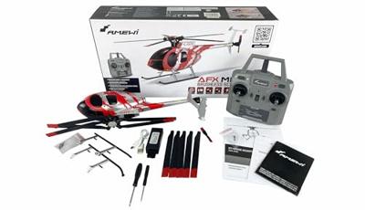 Amewi AFX MD500E Zivil RC helikopter RTF