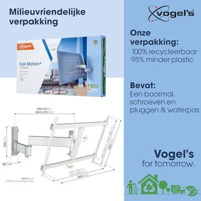 Vogels TVM 3645 Draaibare tv-beugel TV beugel Wit