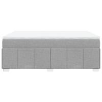 Boxspring met matras stof lichtgrijs 180x200 cm - thumbnail