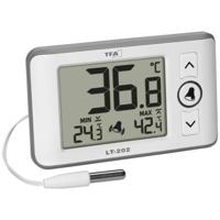 TFA Dostmann Digitales Profi-Thermometer mit Kabelfühler LT 202 30.1052.02 Thermometer Wit - thumbnail