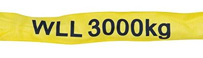 Petex 47203219 Rondstrop Werklast (WLL): 3 t Geel EN 1492-2 DIN 1492-2