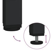 Tv-meubel met glazen blad 98x35x51 cm hout gerookt eikenkleurig - thumbnail