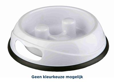 TRIXIE VOERBAK SLOW FEED KUNSTSTOF ANTI-SLIP ASSORTI 27 CM 1,5 LTR TRIXIE VOERBAK SLOW FEED KUNSTSTOF ANTI-SLIP ASSORTI 27 CM 1,5 LTR