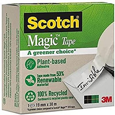 Plakband scotch magic 900 19mmx30m onzichtbaar mat Plakband scotch magic 900 19mmx30m onzichtbaar mat