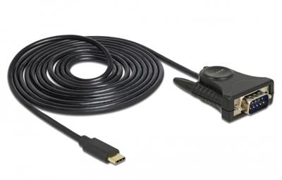 Delock USB 2.0 Adapter [1x USB-C stekker - 1x RS232-stekker] 62964 1.8 m