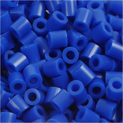 NABBI Strijkkralen, afm 5x5 mm, gatgrootte 2,5 mm, medium, donkerblauw (32232), 1100 stuk/ 1 doos