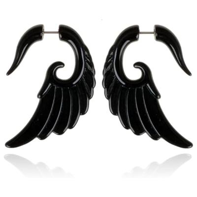 Tribal bone oorbellen Black Wing Tribal bone oorbellen Black Wing