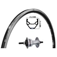 Kgs voorwiel 28 inch (622) zac2000 zwart/zilver rollerbrake vaste as - thumbnail