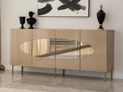 Dressoir LAGUSO 4 deuren brons/goud