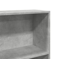 Boekenkast 80x24x143 cm bewerkt hout betongrijs - thumbnail