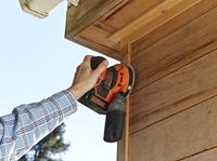 BLACK+DECKER BDCROS18 18V 1.5Ah Excentr. Schuurmachine | 1x 18V 1.5Ah accu + 400mA Lader | 1x schuurgaas | Stofopvangzak | In opbergtas - BDCROS18-QW - thumbnail