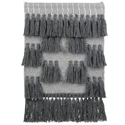 Beliani - JIWA - Wandhanger - Grijs - Katoen