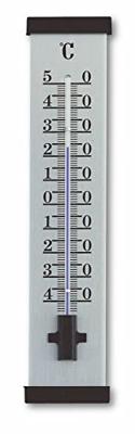 Buitenthermometer aluminium zwart 25 cm Buitenthermometer aluminium zwart 25 cm
