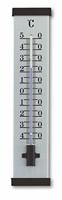 Buitenthermometer aluminium zwart 25 cm - thumbnail