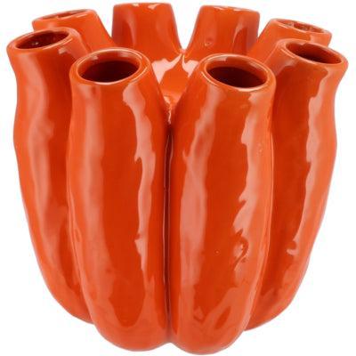Daan Kromhout Vaas luna tube oranje 30 cm | 2 stuks