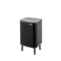 Brabantia Bo hi afvalemmer 7 liter met kunststof binnenemmer matt black - thumbnail