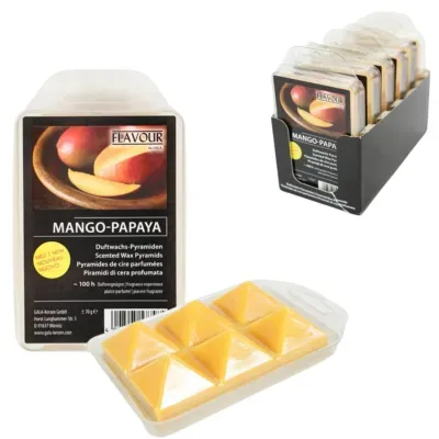 Gala waxmelts pyramide mango/papaya 6 stuks | 12 stuks Gala waxmelts pyramide mango/papaya 6 stuks | 12 stuks