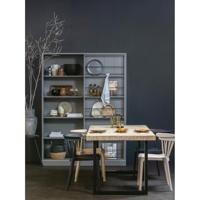 WOOOD Eettafel 'Tablo' Mangohout Visgraat, met U-poot, 200 x 90cm - thumbnail