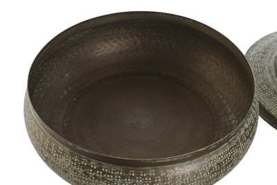 Decoratieve Doos Home ESPRIT Groen Aluminium 42 x 42 x 23 cm