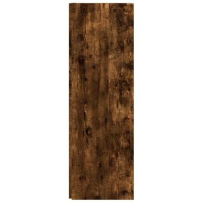 Hoekkast 33x33x100 cm bewerkt hout gerookt eikenkleurig