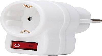 Kopp tussenstekker met schakelaar IP20 wit Kopp tussenstekker met schakelaar IP20 wit