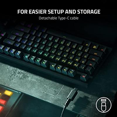 Razer Huntsman V2 TKL Zwart - Razer Linear Red - thumbnail